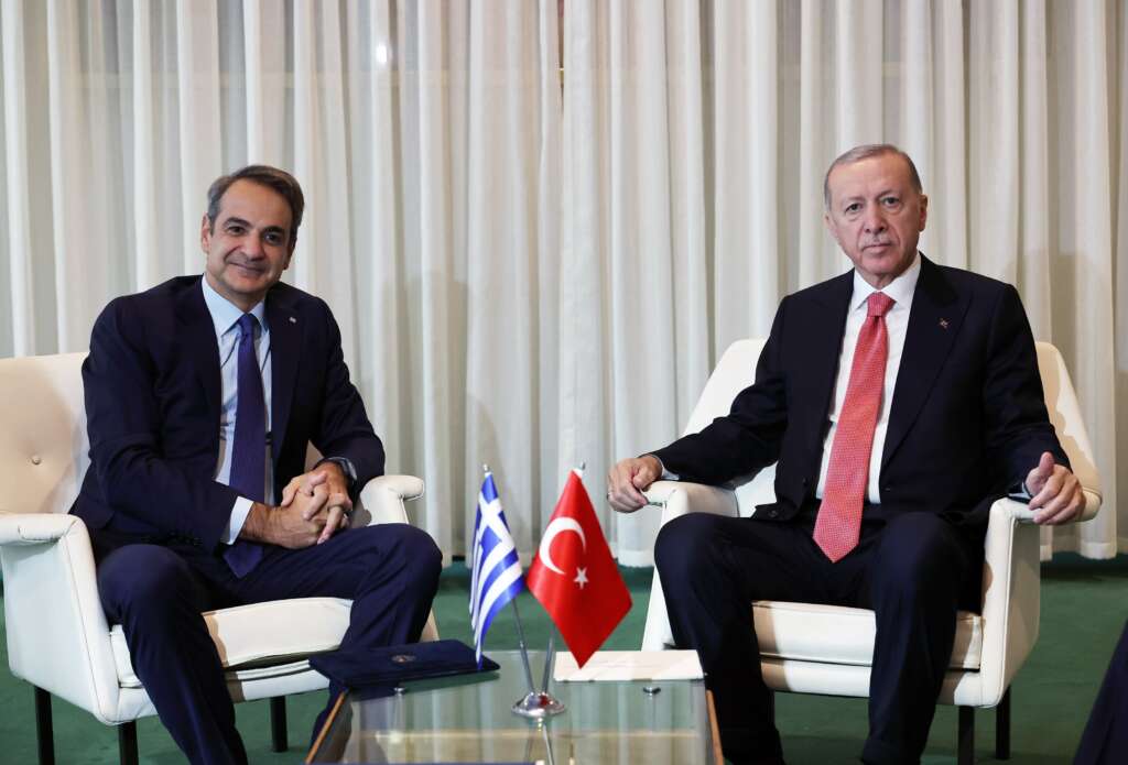 Cumhurbaşkanı Erdoğan, Yunanistan Başbakanı Miçotakis ile görüştü