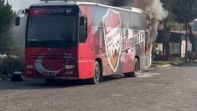 Takım otobüsü küle döndü! Bursaspor’dan geçmiş olsun mesajı
