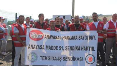 Bursa’da Eker Süt Fabrikası’nda eylem