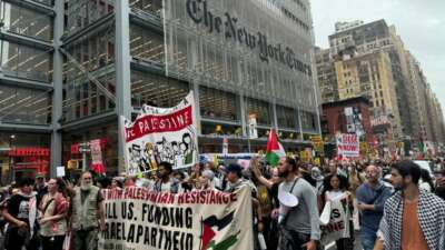 New York’ta binlerce kişi Netanyahu’yu protesto etti