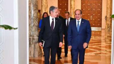 Mısır Cumhurbaşkanı Sisi, Bakan Blinken’ı kabul etti