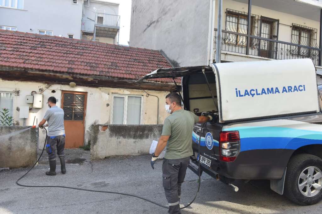 Yıldırım’da ilaçlama çalışmaları devam ediyor Yıldırım’da ilaçlama çalışmaları devam ediyor
