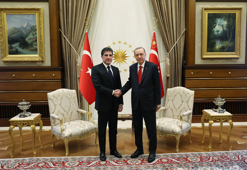 Erdoğan, Barzani ile görüştü