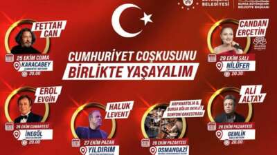 Bursa’da 29 Ekim’e yakışır kutlama programı