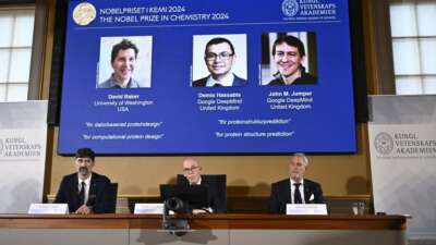2024 Nobel Kimya Ödülü’nü Baker, Hassabis ve Jumper kazandı