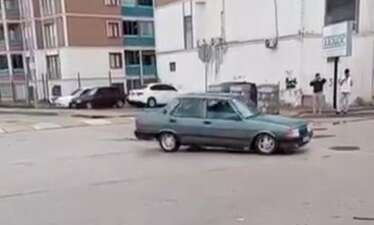 Bursa’da dakikalarca drift attı, o anları kayda aldırdı