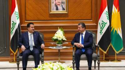 Irak Başbakanı Sudani, IKBY Başbakanı Barzani ile bir araya geldi
