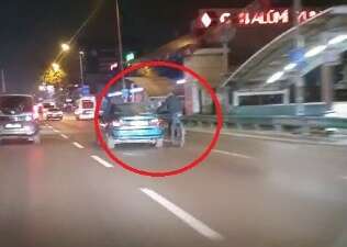 Bursa’da tehlikeli yolculuk