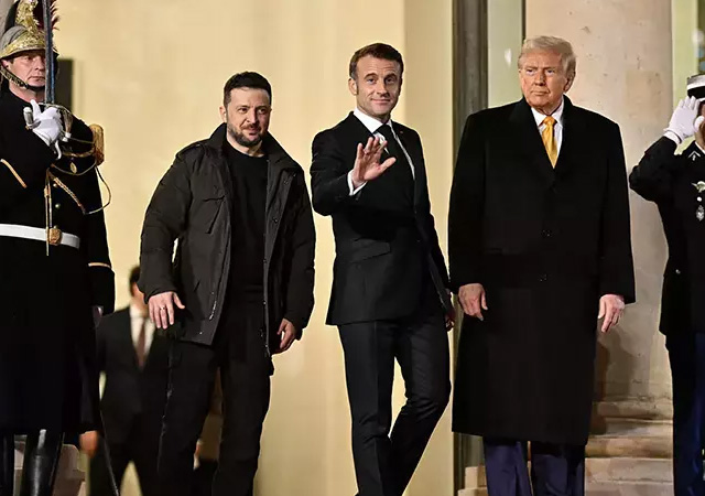 Zelenskiy, Trump ve Macron’dan üçlü zirve