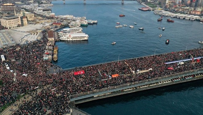 Galata Köprüsü’nde düzenlenecek olan Gazze yürüyüşü nedeniyle bazı yollar kapatılacak