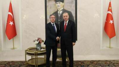 Cumhurbaşkanı Recep Tayyip Erdoğan, ABD Dışişleri Bakanı Antony Blinken’ı kabul etti