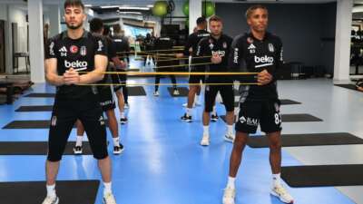 Beşiktaş salonda çalıştı