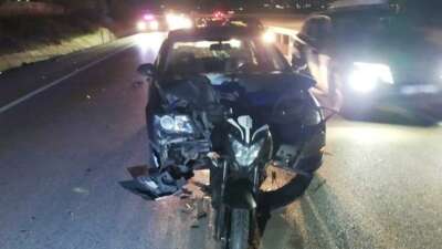 Bursa’da motosikletliler ölümden döndü