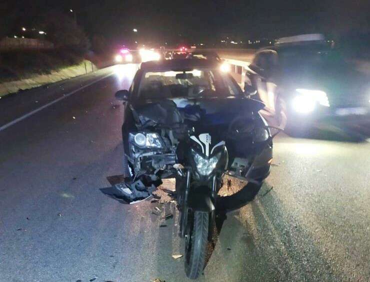 Bursa’da motosikletliler ölümden döndü