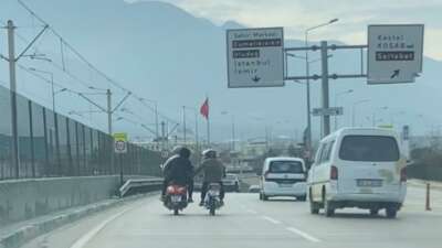 Bursa trafiğinde tehlikeli anlar!