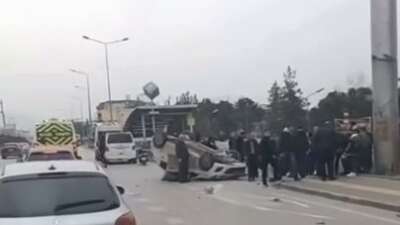Bursa’da yürekleri ağza getiren kaza!