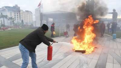 Osmangazi’de başarılı deprem ve yangın tatbikatı