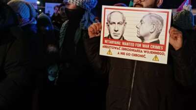 Polonya’da Netanyahu protestosu: “Netanyahu’yu tutuklayın”