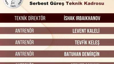 Serbest güreşte A Milli Takım teknik kadrosu açıklandı