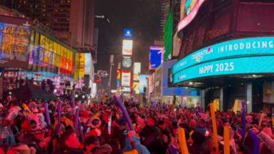 New York’ta yeni yıl coşkuyla karşılandı
