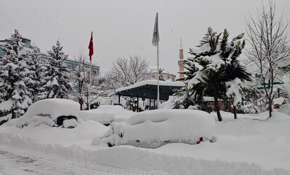 Artvin şehir merkezinde kar esareti