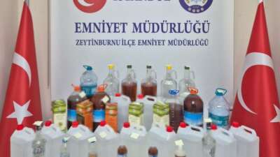 2 işyerine baskın: 80 litre sahte alkol ele geçirildi