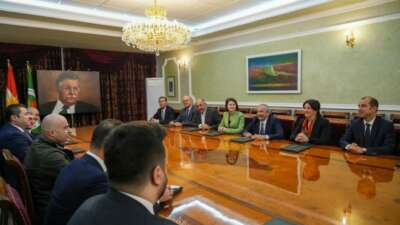 DEM Parti İmralı heyeti, KYB Başkanı Talabani ile görüştü