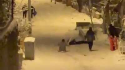 Karda kayak keyfi hastanede bitti