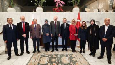 TBMM Başkanı Kurtulmuş, Türkiye’nin Tokyo Büyükelçiliği’ni ziyaret etti