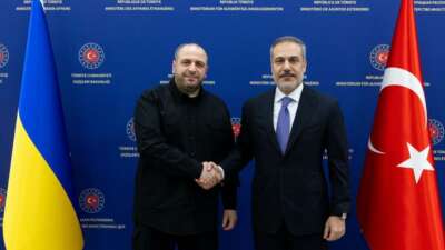 Bakan Fidan, Ukrayna Savunma Bakanı Umerov ile görüştü