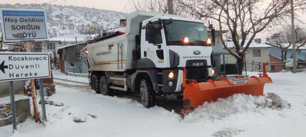 Bursa Büyükşehir karla mücadeleye hazır