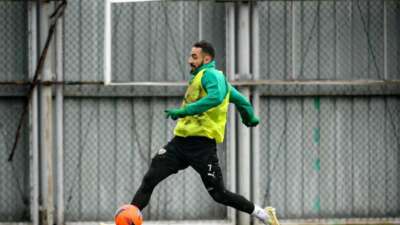 Bursaspor karlar altında çalıştı