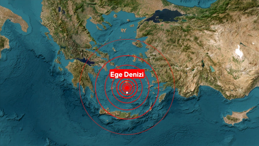 Ege Denizi’nde 5,1 büyüklüğünde deprem Ege Denizi’nde 5,1 büyüklüğünde deprem