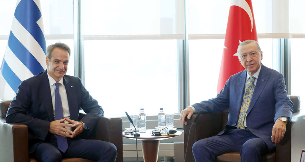 Erdoğan, Miçotakis ile görüştü