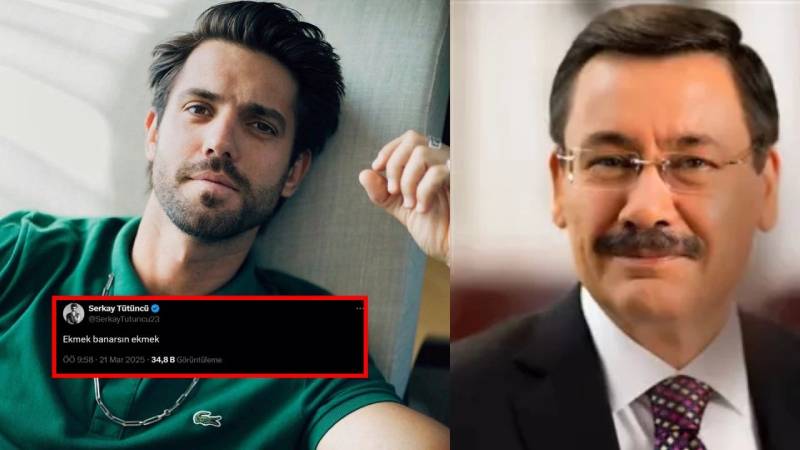 “Ben haram yemem” diyen Melih Gökçek’e ünlü oyuncudan yanıt: Ekmek banarsın