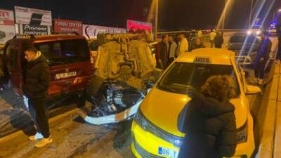 Ankara’da 9 araçlı zincirleme kaza: 4 yaralı