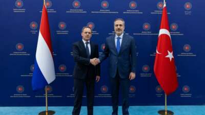 Dışişleri Bakanı Fidan, Hollandalı mevkidaşı Veldkamp ile bir araya geldi