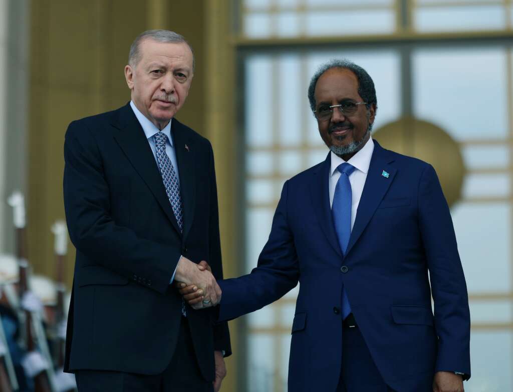 Cumhurbaşkanı Erdoğan, Somali Cumhurbaşkanı Şeyh Mahmud ile görüştü
