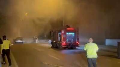 Bursa’da otomobil alev topuna döndü