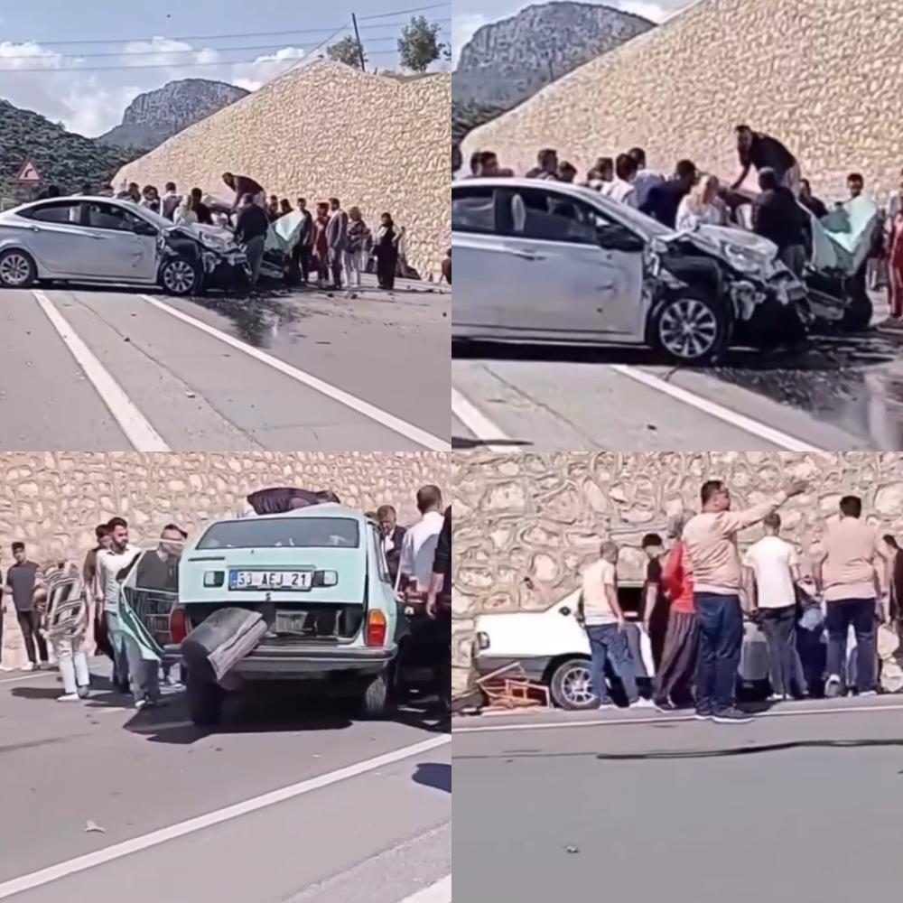 Mersin’de 3 otomobilin karıştığı kazada 1 kişi öldü, 9 kişi yaralandı