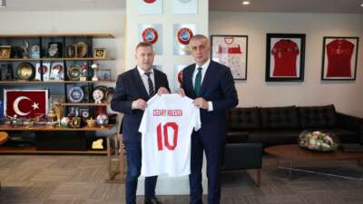 Cezary Kulesza’dan, TFF Başkanı Hacıosmanoğlu’na ziyaret