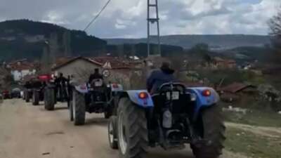 Bursa’da traktörlü bayram konvoyu
