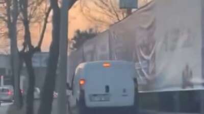 Bursa trafiğinde pes dedirten görüntü