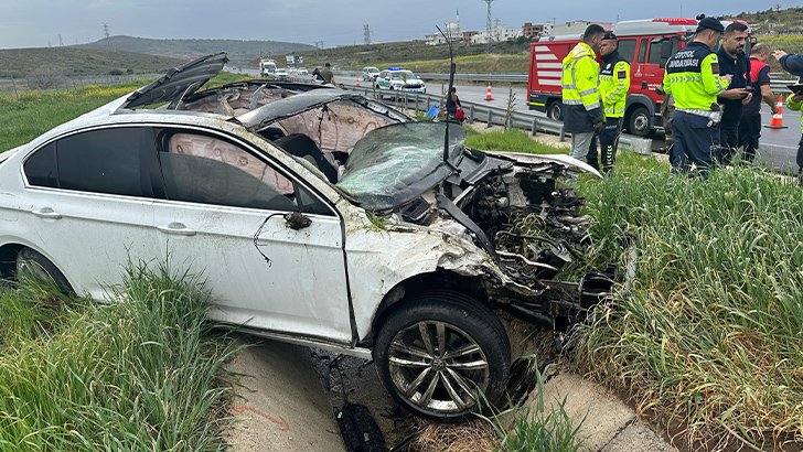 İzmir’de feci kaza: 1 ölü, 5 yaralı