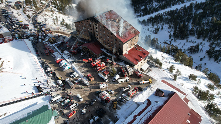 Kartalkaya’daki yangın faciasında otel sahibinin eşi ve kızları tutuklandı