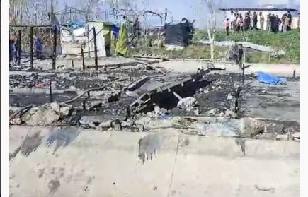 Tüp yangına neden oldu Tüp yangına neden oldu