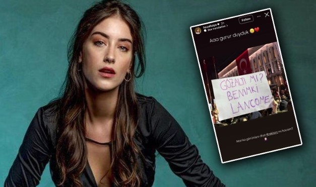 Hazal Kaya’nın, kozmetik markasıyla ‘İmamoğlu’ paylaşımına tepki yağdı