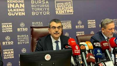 Milli Eğitim Bakanı Tekin, BTSO’da sektör buluşmasında