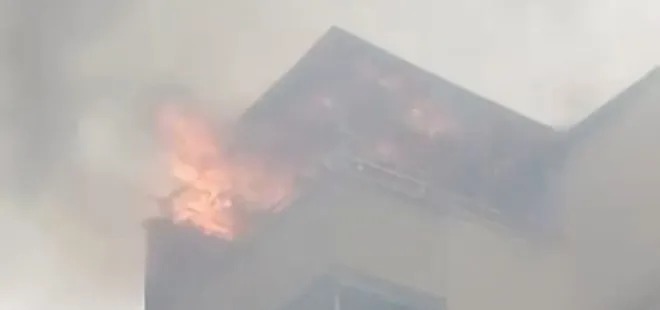 Bursa’da 5 katlı binada yangın