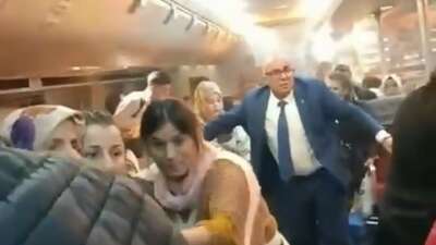 BUDO’daki yangında yaşanan panik kamerada